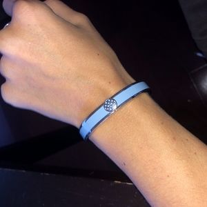 Coach Silver and Blue Bracelet